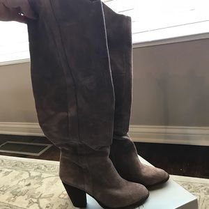 Sole Society over the knee suede boots.